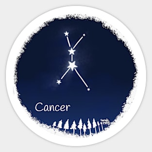 Cancer zodiac Constellation Sticker